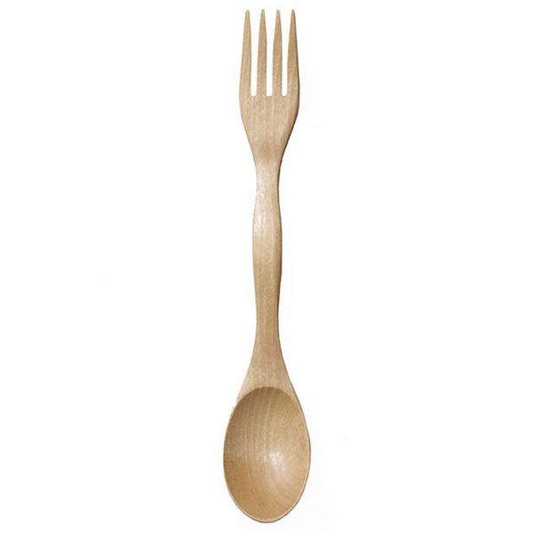

fruit coffee natural salad spoon cutlery forks set wooden multifunctional