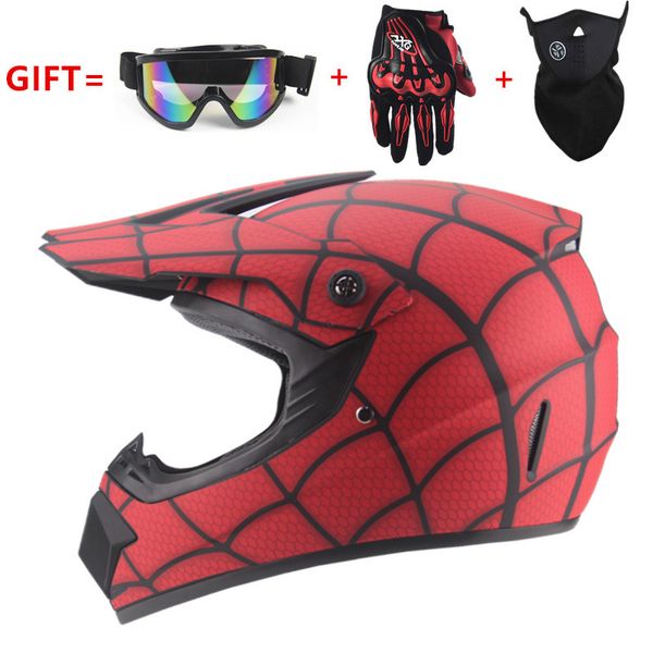 

cycling caps & masks downhill off - road motorcycle mountain full face helmet riding striped mx 2styles available, Black