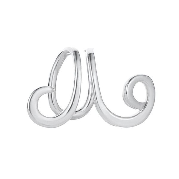 

women fashion trendy style alloy snail ear clip jewelry casual gold, white, black gift, Silver
