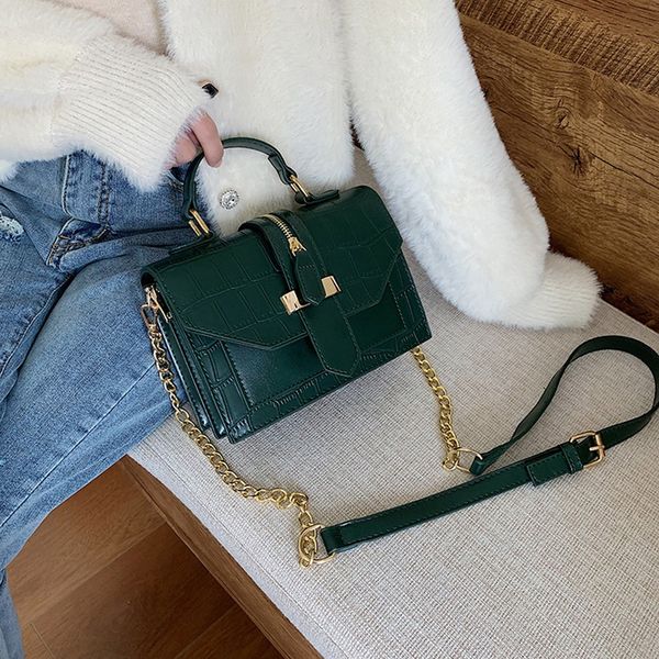 

stone pattern pu leather handbags for women 2019 vintage mini shoulder messenger bag with handle lady daily totes phone bags