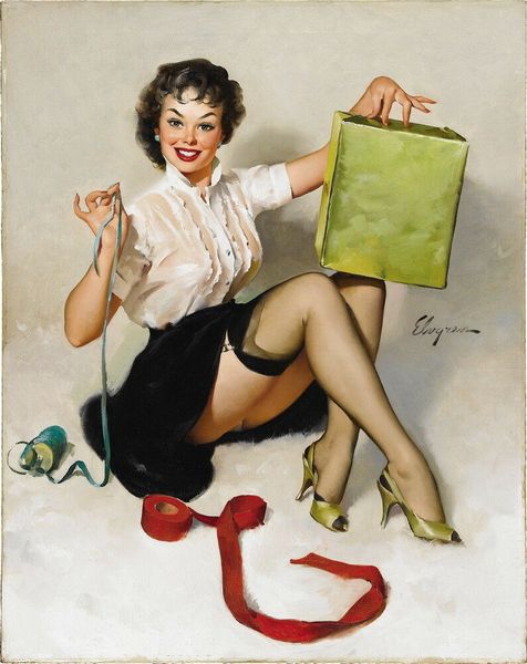 

gil elvgren pin up girls 006 home decor handcrafts /hd print oil painting on canvas wall art canvas pictures 200215
