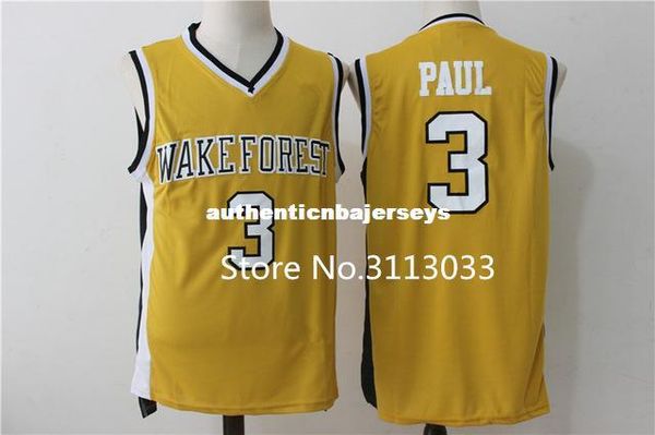 

vintage chris paul wake forest demon deacons college basketball jersey all size embroidery stitched xs-6xl vest jerseys, Black;blue