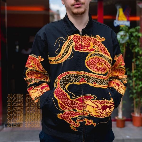 supreme dragon work jacket