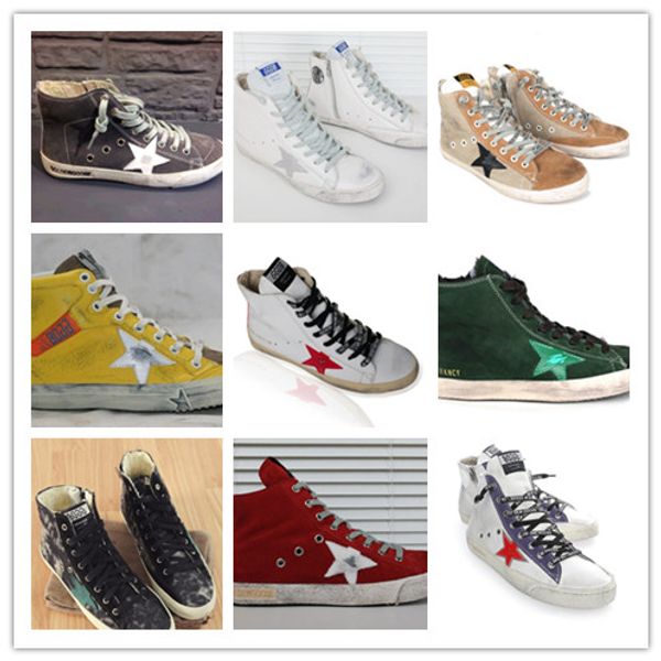 

2019 italy brand golden old tyle de igner fa hion neaker genuine leather men women ca ual hoe goo e trainer francy uper tar g 030