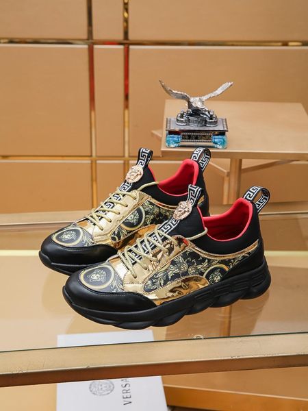 

2019i summer new rs high-end brand leather men s lace-up casual shoes, fashion versatile comfortable sports shoes, yards: 38-44