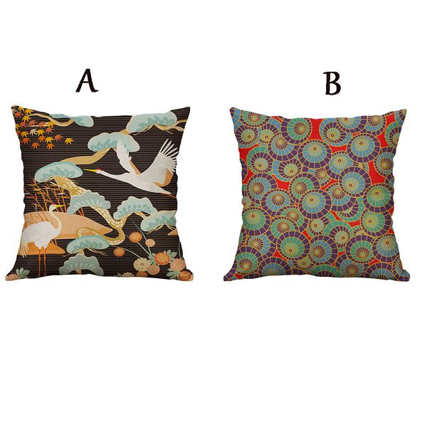 

100% new 2019 japanese style 40x40cm linen pillow pillowcase home decorative #c