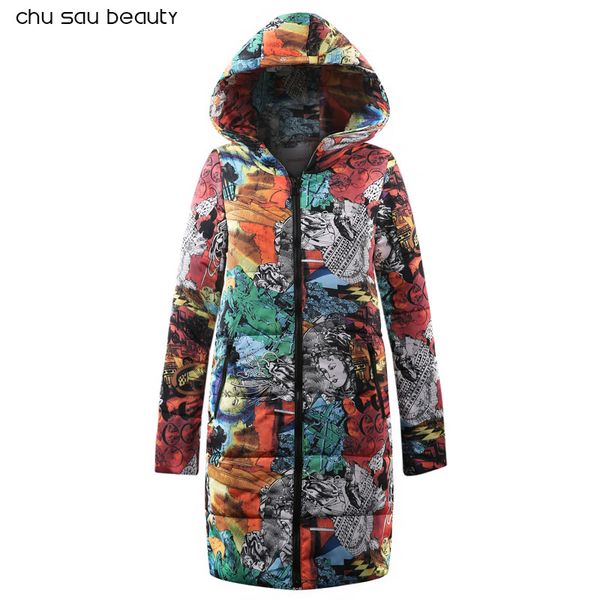 

2019 new oversized coats thick winter jacket women hooded plus size down cotton coat long jacket female parkas mujer maxi 6xl, Tan;black