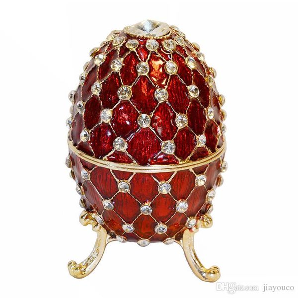 

кристалл bejeweled яйцо фаберже аксессуар коробка ювелирных изделий кольца коробки урожай украшения подарков, Black;white