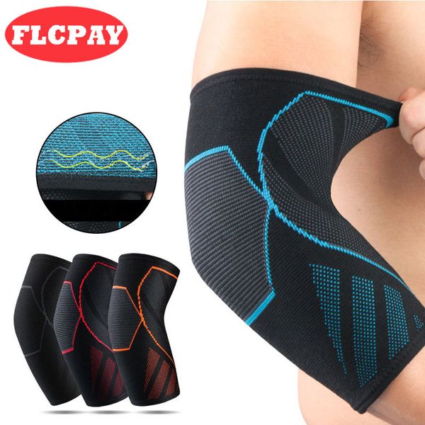 

1 pcs elastic breathable sport elbow pads fitness basketball badminton tennis elbow support brace joint protector ing, Black;gray