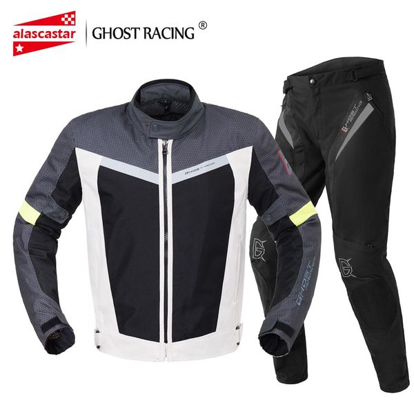 

ghost racing мотоциклов куртка + штаны мото ветрозащитный водонепроницаемый jaqueta мото куртка езда мото кросс куртка мотоцикла