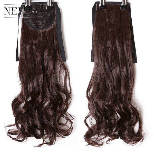 Neitsi Curly Long Clip In Hair Tail False Hair Ponytail Hairpiece With