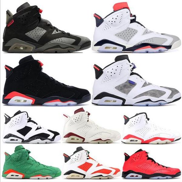 

mens basketball shoes 6s jumpman new reflect silver oreo carmine black cat infrared unc 6 gatorade tinker hatfield designer sneakers trainer