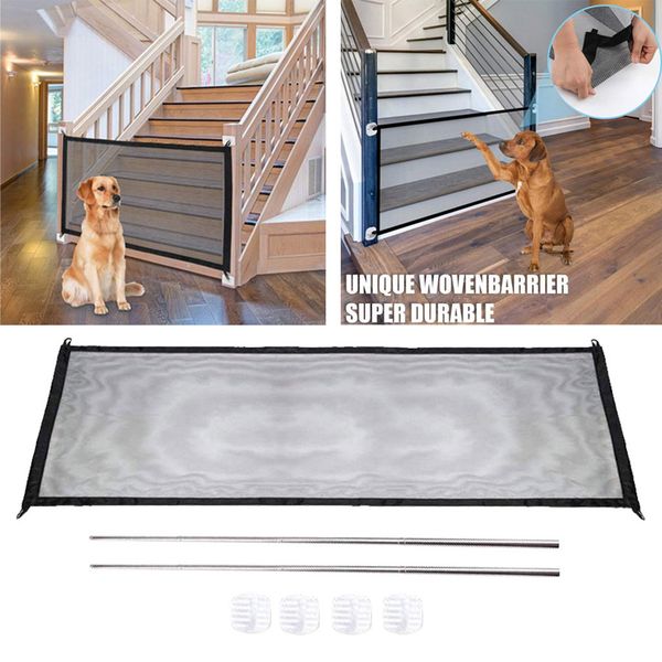 

walk through pet gate with small pet door, includes extension kit, pressure mount kit and wall mount