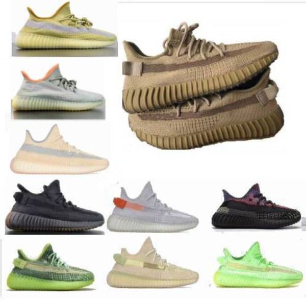 

2020 v2 shoes sulfur abez earth linen cinder tail light flax cloud static breds,oreos triple black reflective running shoes