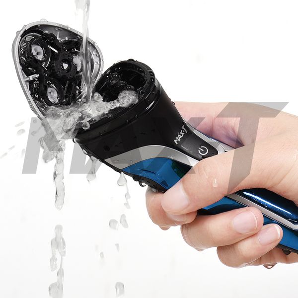 

max-t rms7109 electric shaver washable rechargeable 110-240v 3d triple blade face care electric shaving beard machine for men