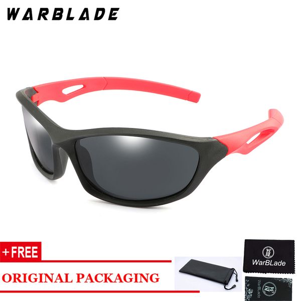 

warblade children tr90 polarized sunglasses kids cool sun glasses 100% uv400 eyeglasses for boy girl with pouch, White;black