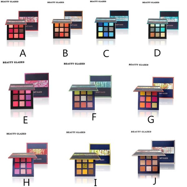 

spot beauty glazed 9 color new eye shadow with multi-color eye shadow plate
