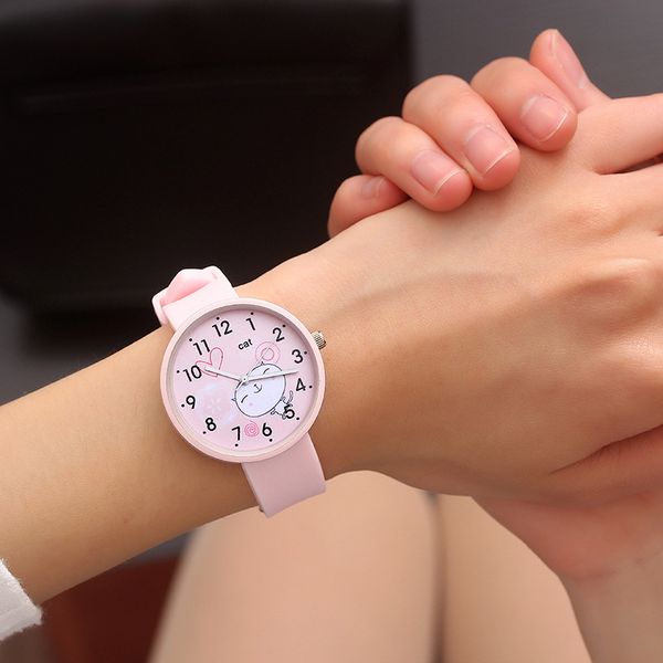 

fashion lovely silicone wrist watch women watches ladies quartz wristwatches for woman clock female hours hodinky montre femme, Slivery;brown