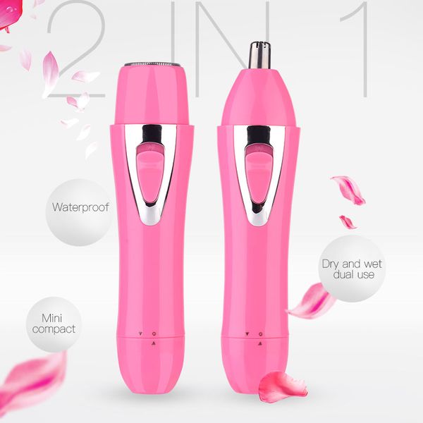 

ckeyin usb charge electric epilator facial nose ear hair trimmer painless shaving female depilator mini travel bikini shaver