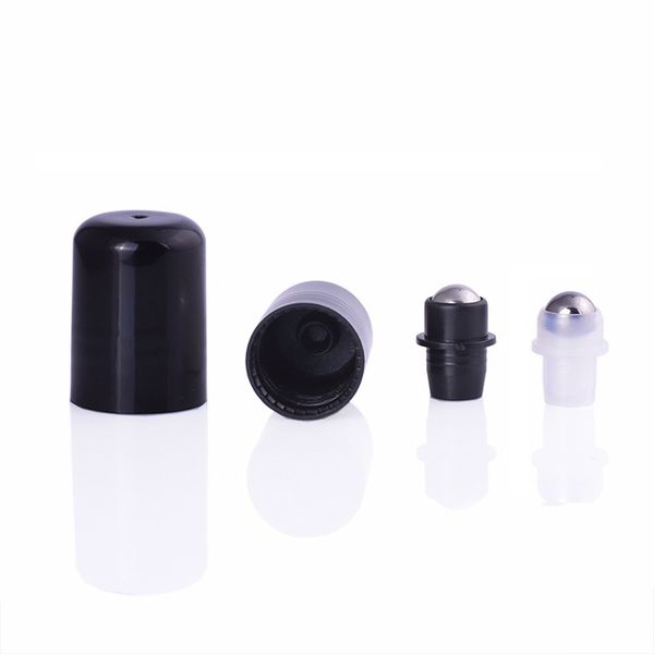 

18mm essential oil roller steel bead ball plug inserts for 10 and 15ml essential oil bottles. leak proof roller with lid portable