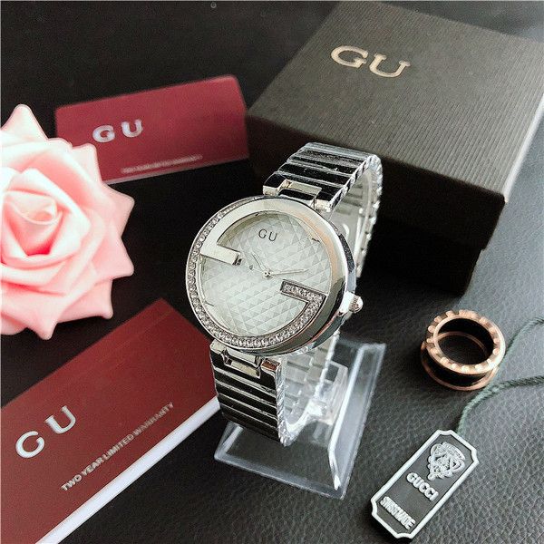 

new 35.2mm luxury mens watches clock dial stainless steel iced out watch women's business casual party dinner sports watches, Slivery;black