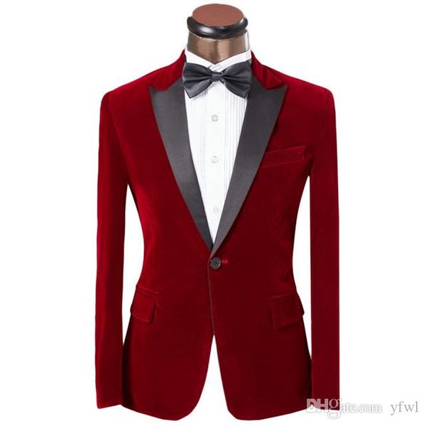 

classic velveteen tuxedos groom wedding men suits mens wedding suits tuxedo costumes de smoking pour hommes men(jacket+pants+tie) 44, Black;gray