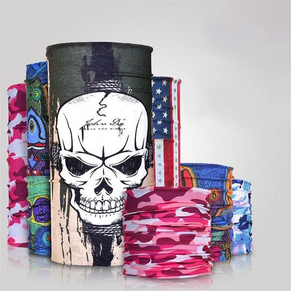 

3d seamless bandana microfiber headwear seamless tubular hijab neck tube sports scarf mask headband motorcycle kerchief
