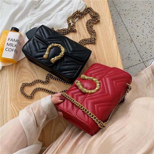 

2019 fashion women shoulder bags crossbody chain bag designer tote leather handbag elegant street bags xmas gift to her