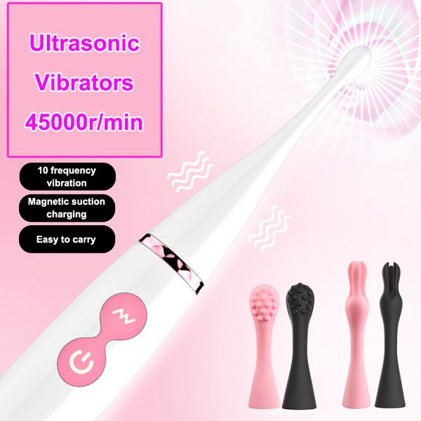 Vibratori ad ultrasuoni ad alta frequenza per le donne Fast Scream Orgasm G Spot Stimolatore del clitoride Clit Climax Massaggiatore del capezzolo Giocattoli del sesso MX191228