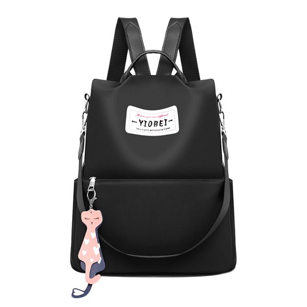 

ocardian bag women japan and korean style gold buckle thick chain small fragrance backpack solid casual backpack dropship a9