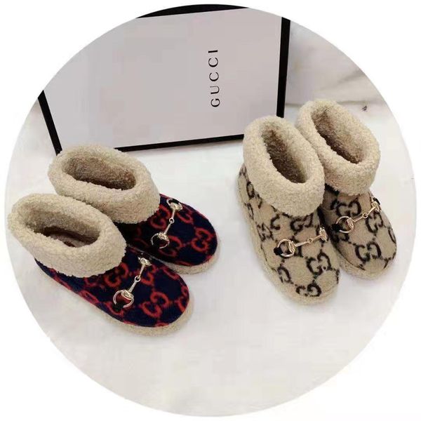 

kid shoes winter warn boots for boy dress red little girl snow boots shoes 2020 new arrival kid girl snow boot to ankle send with box, Black;grey