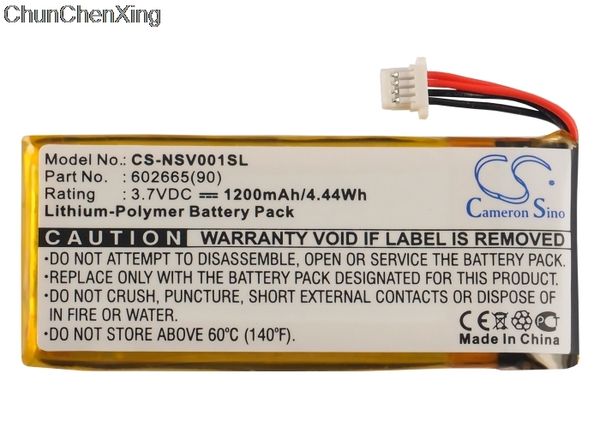 

cameron sino 1200mah battery 602665(90) for insignia ns-nav01