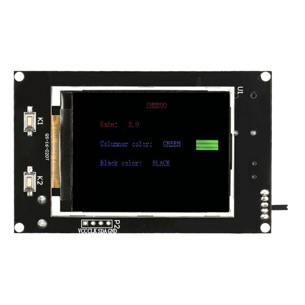 

2.4" lcd music spectrum display analyzer mp3 pc audio level indicator black