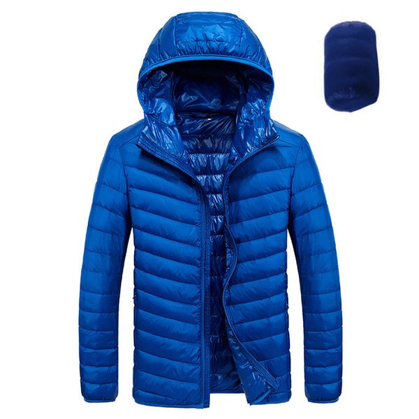 

2019 зимняя куртка мужчины осень 90% белая утка вниз пальто зимы мужчины ultralight теплый вниз с капюшоном куртки мужской ветрозащитный par, Black