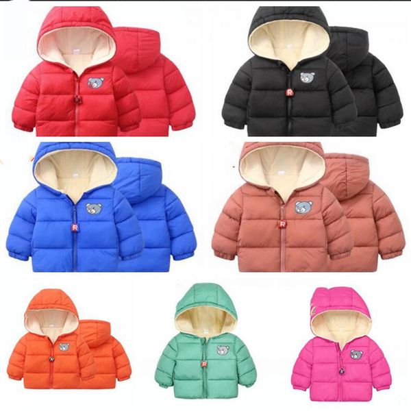 

kid hooded down coat kids winter zipper outside jacket boy girl thickened winter down coat designer winter warm jacket wy145q, Blue;gray