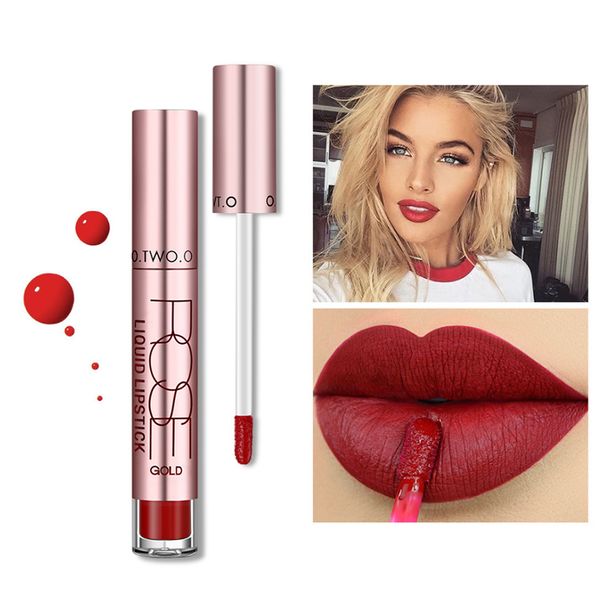 

matte lip gloss 24 hours long lasting lipstick 12 colors easy to wear non stick natual soft