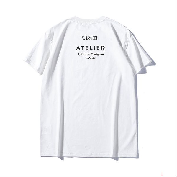 

new mens designer summer t shirt tees letters print short sleeves brand luxury men t shirt size s-2xl solid color lr190449, White;black