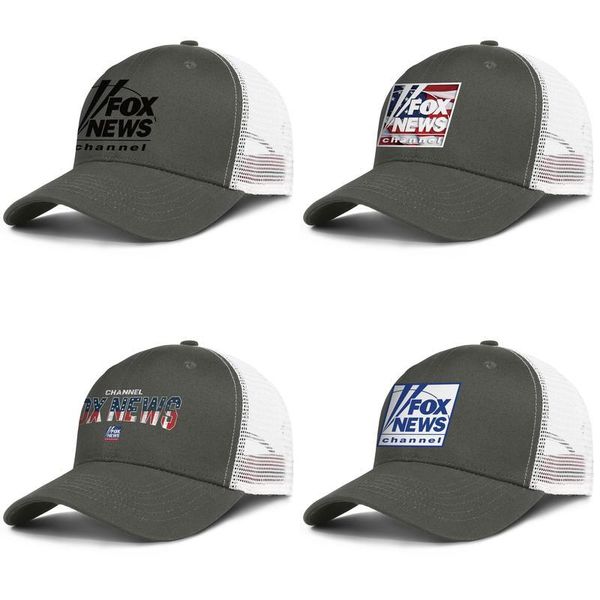 

fox news channel fox live stream army_green mens and women trucker cap ball cool custom running mesh hats 3d effect flag tv black news, Blue;gray