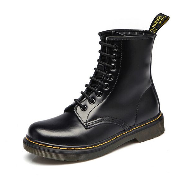 

2018 dr fashion ankle boots winter / autumn men's motorcycle boots men snow oxfords men shoes size 35-46, Black