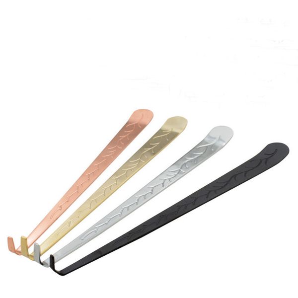 

100pcs stainless steel hook carved patterns put out extinguish wick dipper candle snuffer tool fast dhl