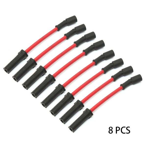 

10mm durable home office silicone spark plugs straight ignition wires set car parts high heat replacement for lsx ls1