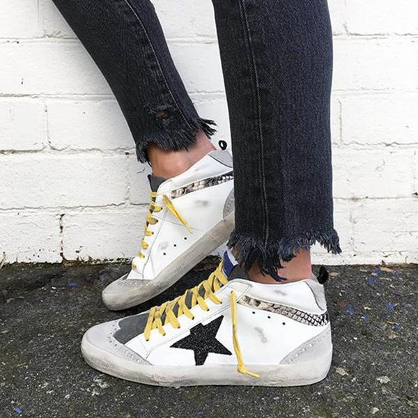 

white suede sneakers with lace up vintage shoes woman mid heels sandalias leopard mujer sapato feminino e2015, Black