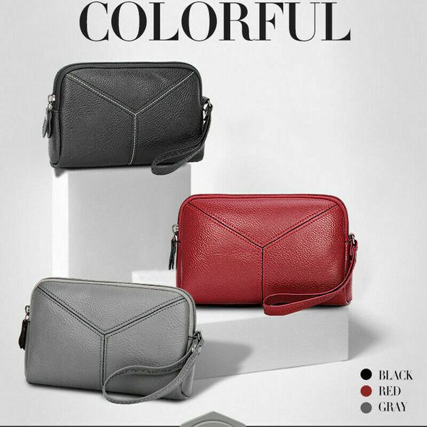 

women purse leather wallet clutch bag ladies long handbag phone card holder zip