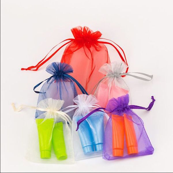 

100pcs packaging pouches bag organza organza jewelry bag pouch shampoo