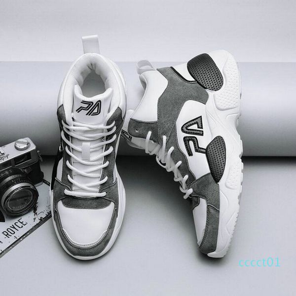 

men high thick bottom lightweight breathable walking sneakers tenis masculino zapatillas hombre men casual shoes ct1, Black