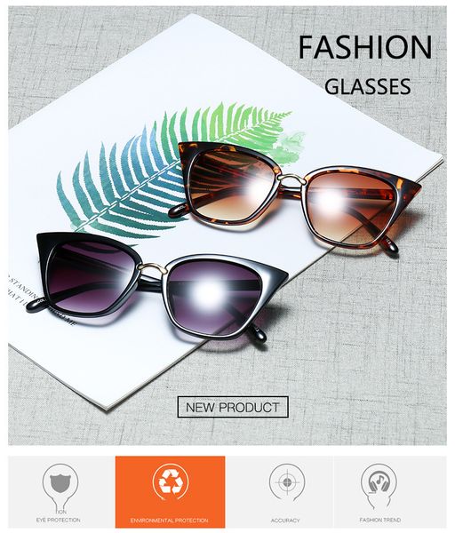 

new sunglasses european and american trend sunglasses retro cat eye rice nail eyeglasses fashion ins anti-blue light eyewear transparent len, White;black