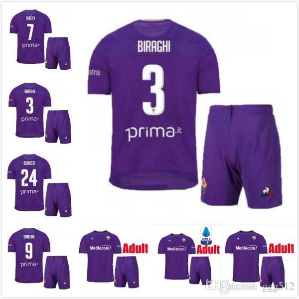 

kit 19 20 fiorentina soccer jerseys maglietta da calciatore ribery benassi pezzella chiesa milenkovic 2019 2020 simeone jersey, Black;yellow