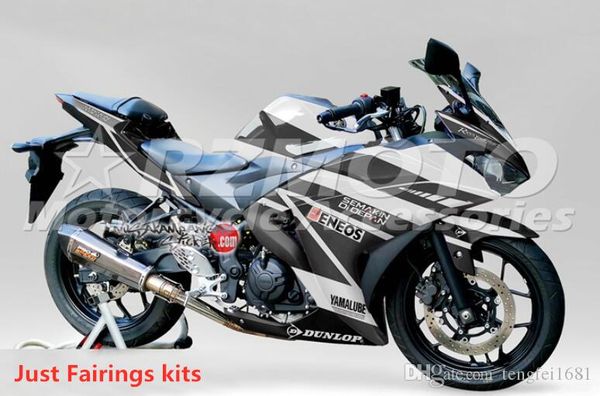 

new injection mold abs motorcycle fairing kit for yamaha r3 r25 2014 2015 2016 2017 2018 2019fairing motorcycle parts custom black white