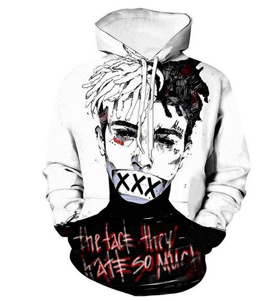 

plstar космос xxxtentacion балахон 3d толстовка толстовки мужчины женщины новая мода осень толстовка с капюшоном 2018 с длинным рукавом пуло, Black