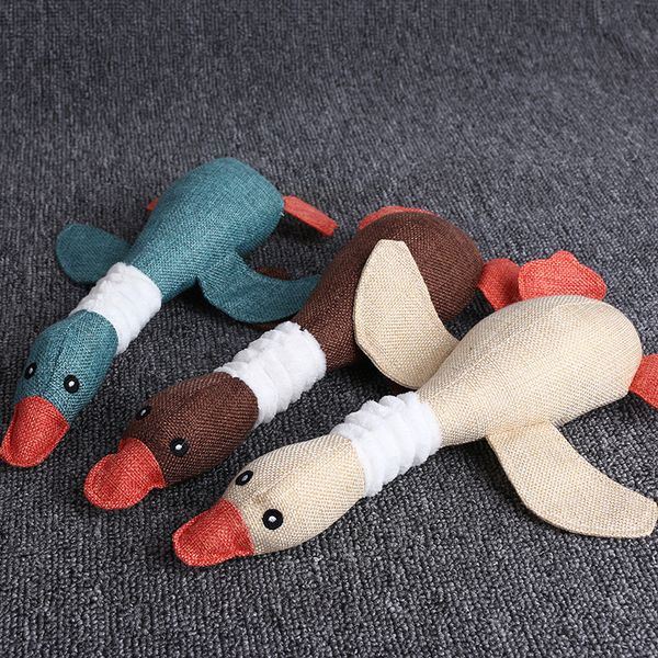 Goose Dog Toys Sounder Bird Chews Toy Cani Gatti Accessori per animali domestici Drop Ship 360030